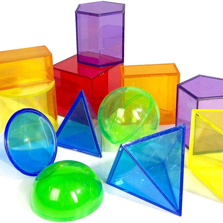 Think Fast Toys- Durable Chip-Proof Geo Shapes (12 Piece) for wholesale by Think Fast Toys