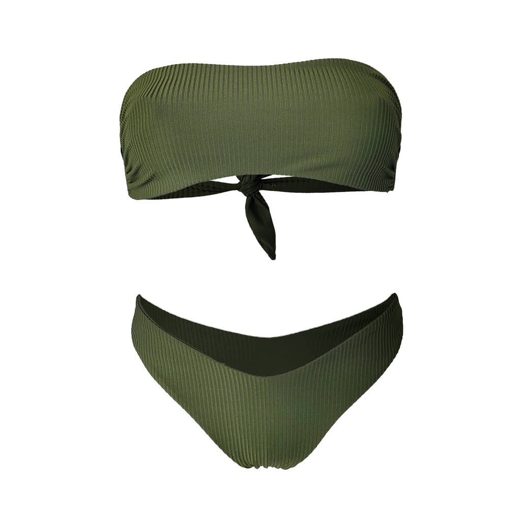 Edelvissa - Venta al por mayor Parte superior de bañador - Mujer - Bandeau de Costillas Profundas3