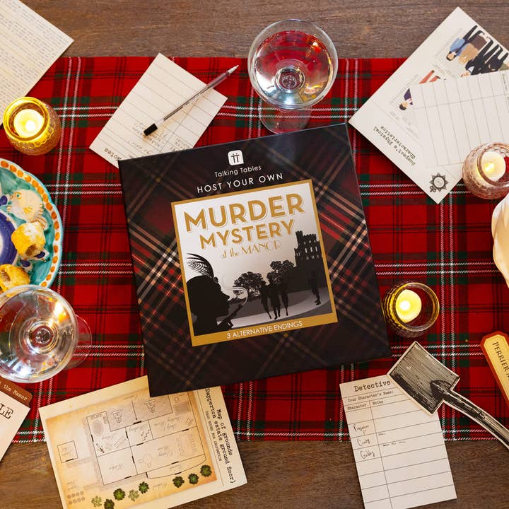 Talking Tables USA - Wholesale Card Game - Murder Mystery at the Manor House Game |Crime Solving Game |