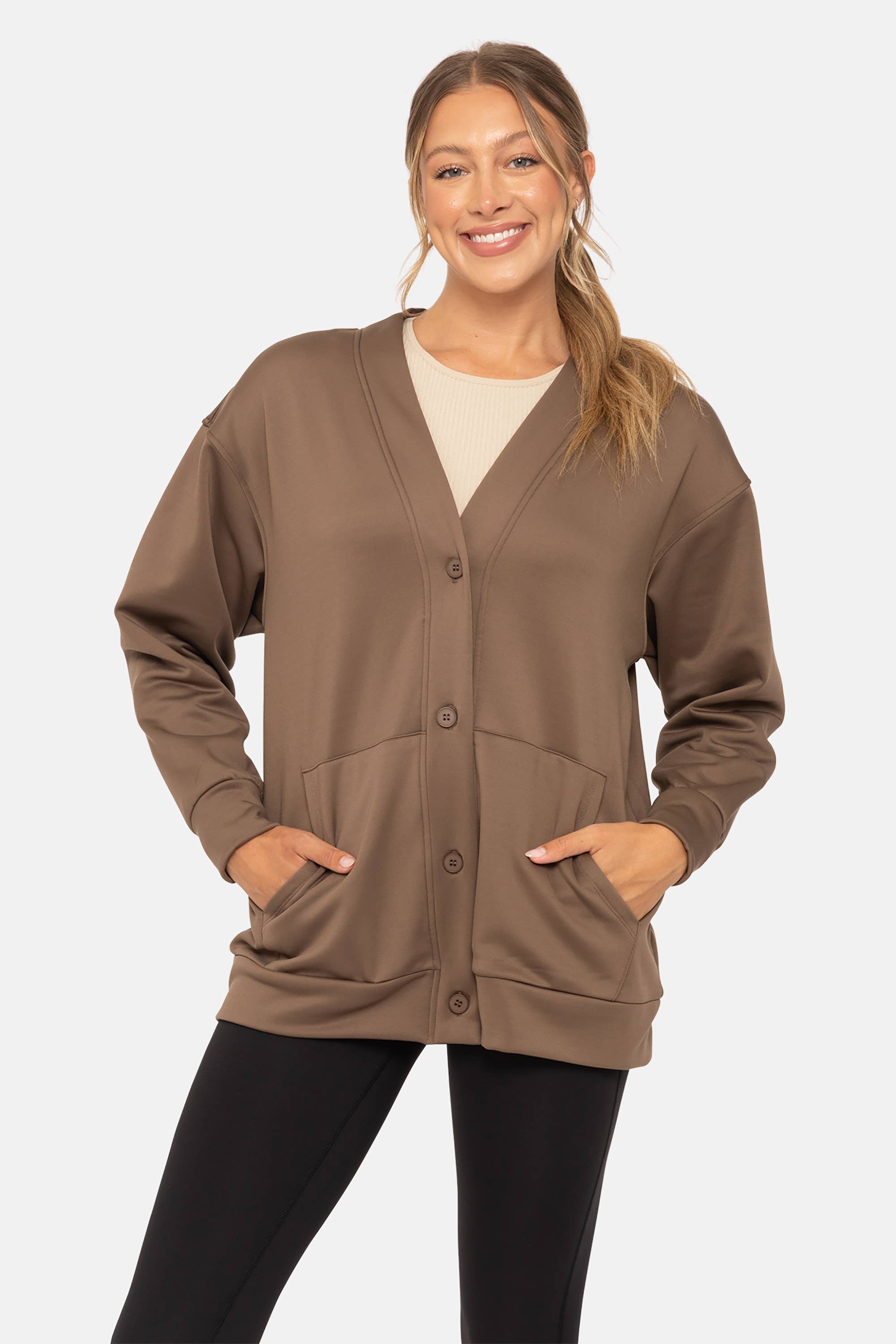 Mono B – wholesale Cardigan – Women’s – Elevated Button Down Cardigan6