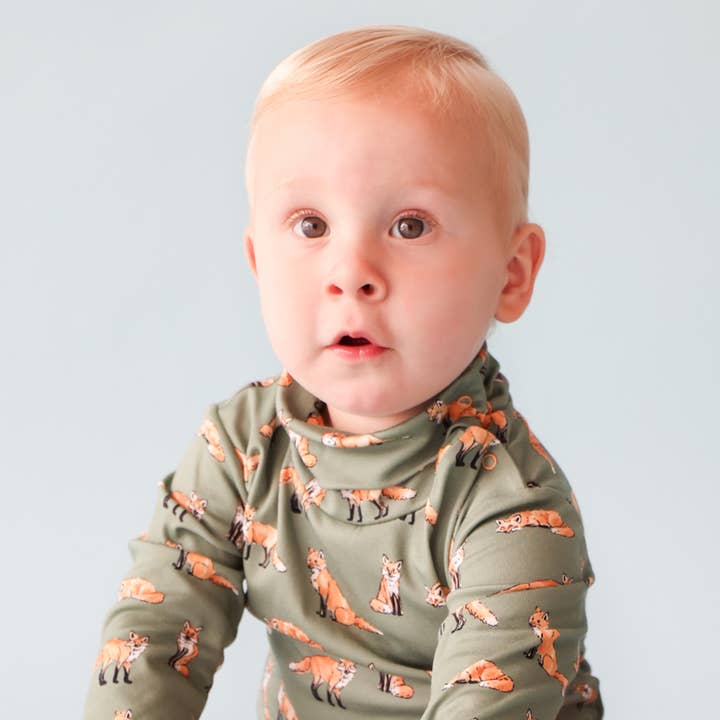 Pineapple Sunshine - Wholesale T-Shirt - Baby - Green Fox Turtleneck2