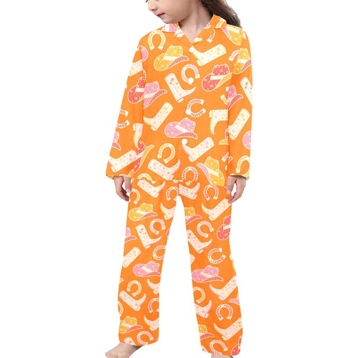 Westerner Kid's Pajama Set for wholesale by Pioneer Kitty Market