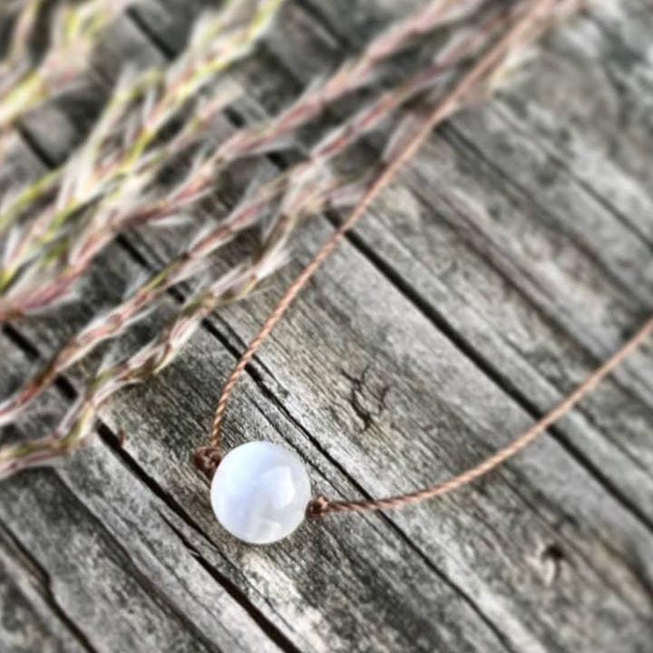 Merelani Designs – wholesale Pärlband/Pärlhalsband – Selenit rund ädelsten halsband