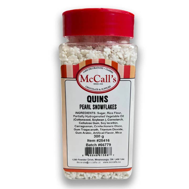 QUINS FLOCOS DE NEVE BRANCO PÉROLA 600 G por atacado de McCall's