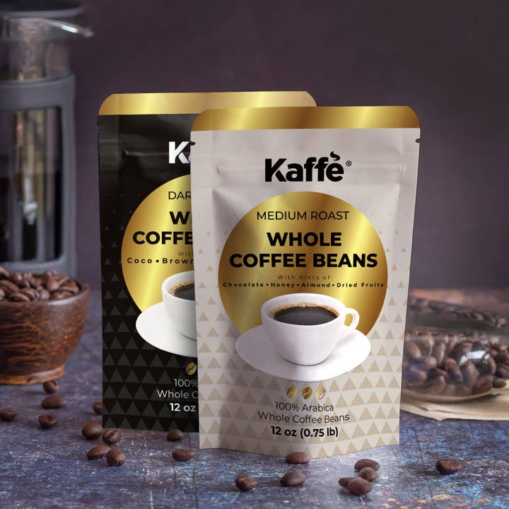 Kaffe – wholesale Coffee beans – Kaffe Colombian Medium Roast Coffee Beans 12oz 100% Arabica