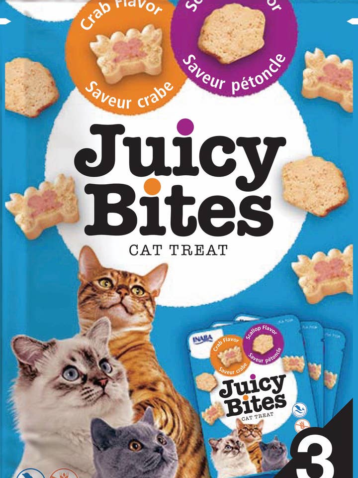 CIAO Juicy Bites Cat Scallop & Crab flavor for wholesale by Finest Petfoods