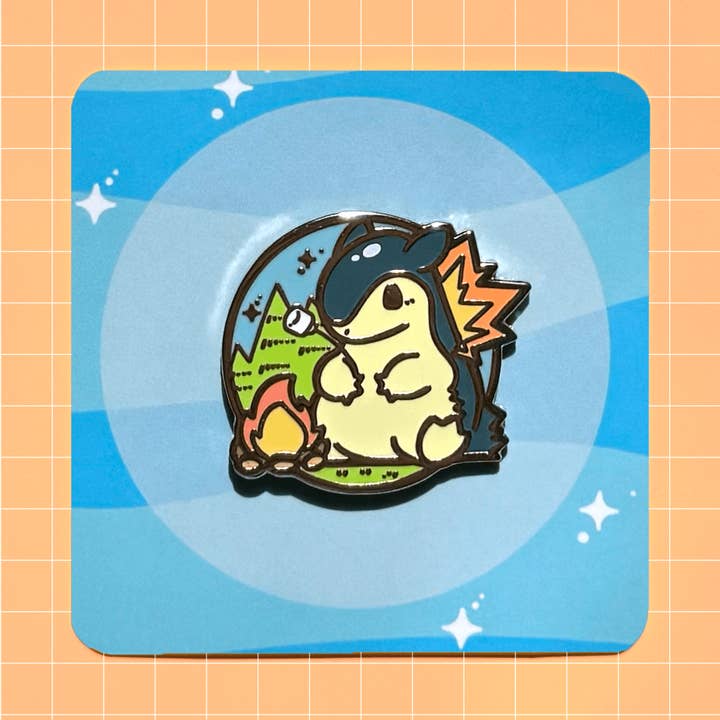 Typhlosion Party Friend Pin for wholesale by HeyyoJojo