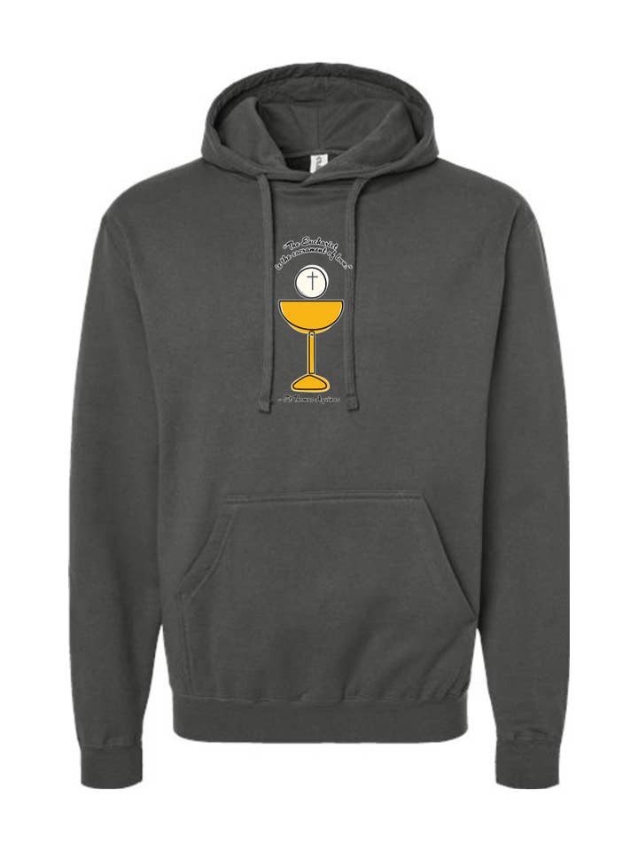 Sock Religious - Venta al por mayor Sudadera con capucha - Unisex - Sudadera con capucha El Sacramento del Amor - Santo Tomás de Aquino5