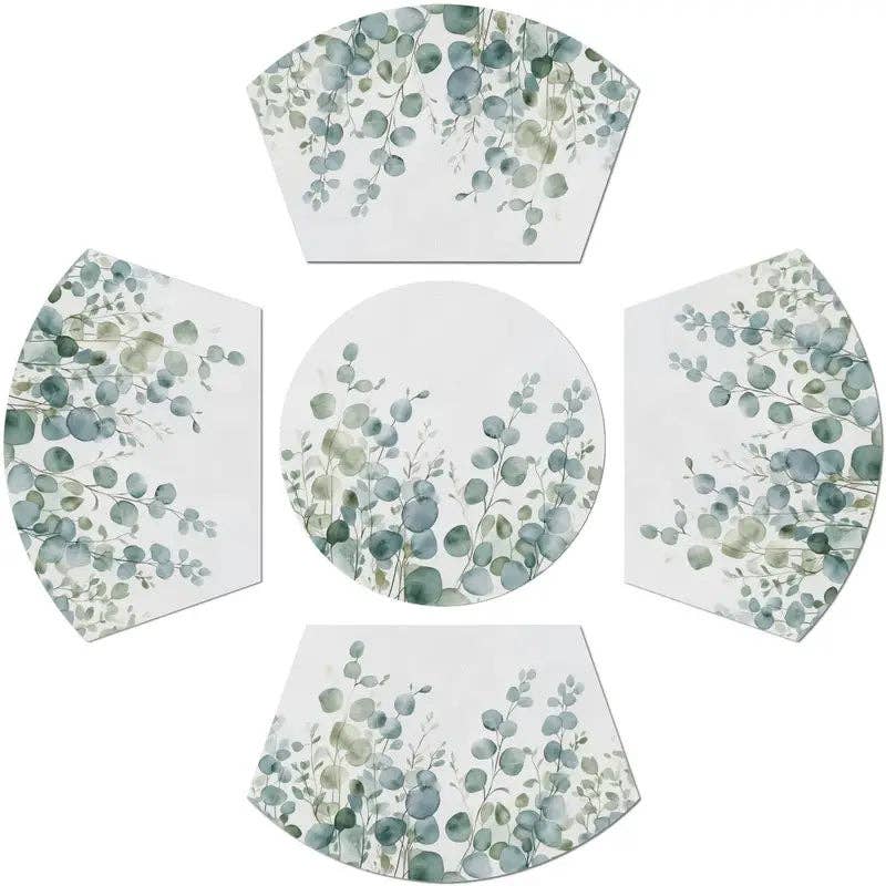 Huis Van Merken - Wholesale Placemat - Set of 5 Eucalyptus Leaves Placemats0