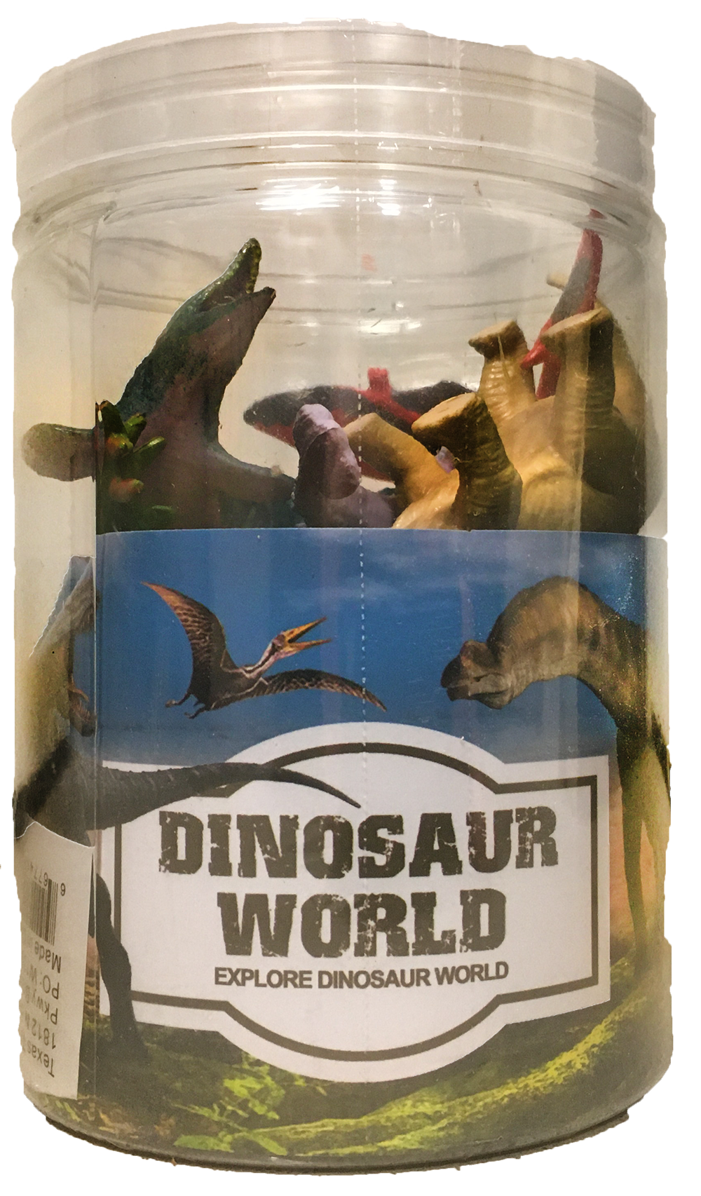 Texas Toy Distribution - Vendita all'ingrosso Figurina giocattolo - Bambini - Collezione di statuette in plastica Dinosaur World Dino da 7,6 cm1