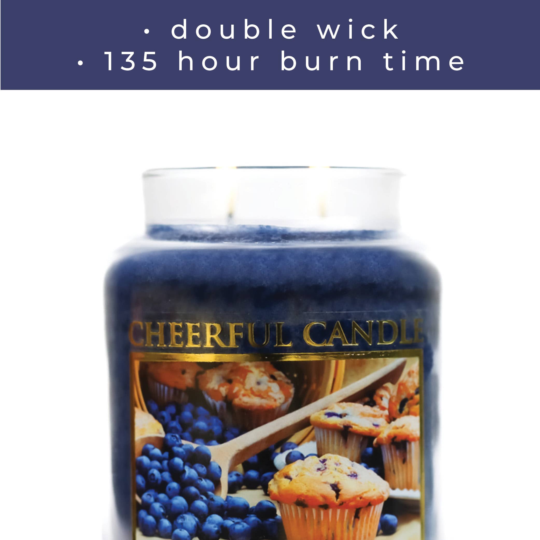 A Cheerful Giver - Wholesale Jar/Filled Candle - Cheerful Candle (24oz.) – Blueberry Muffins4