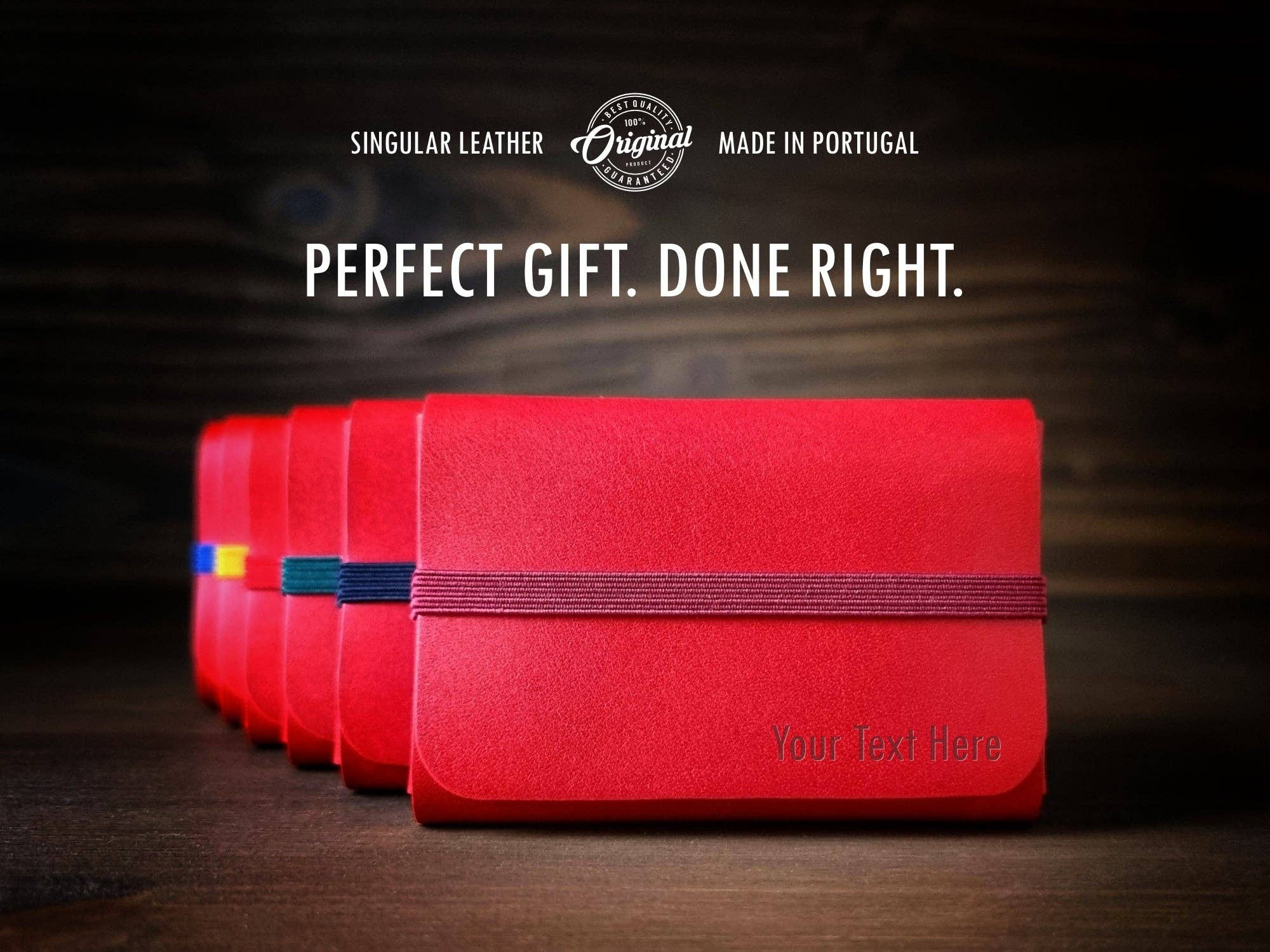 Singular Leather – wholesale Plånbok - Unisex – Venetian Red Läderplånbok - Minimalistisk och Anpassningsbar0