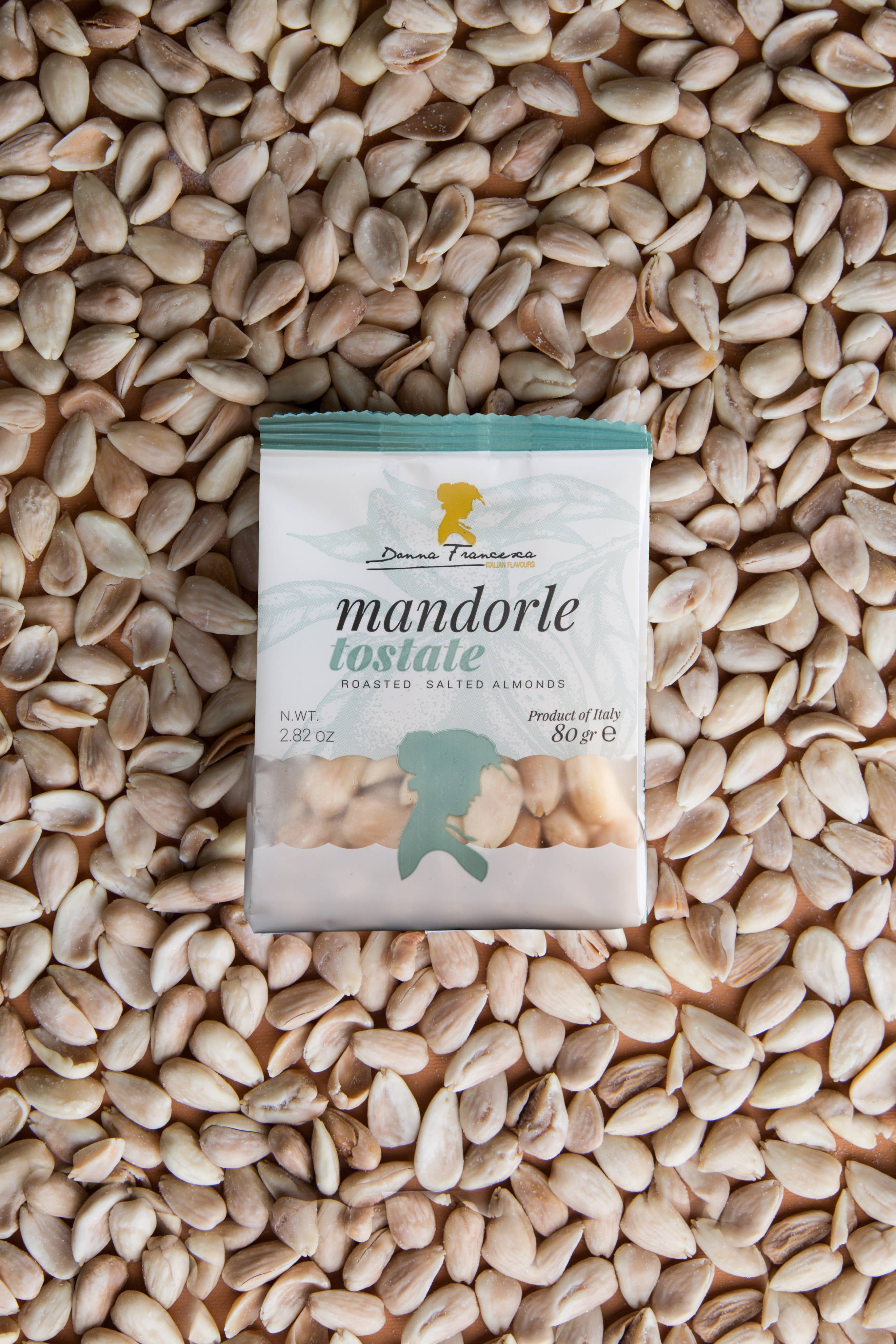 Donna Francesca - Wholesale Nuts - Salted Toasted Almonds 80 g - Made in Italy Premium Quality2