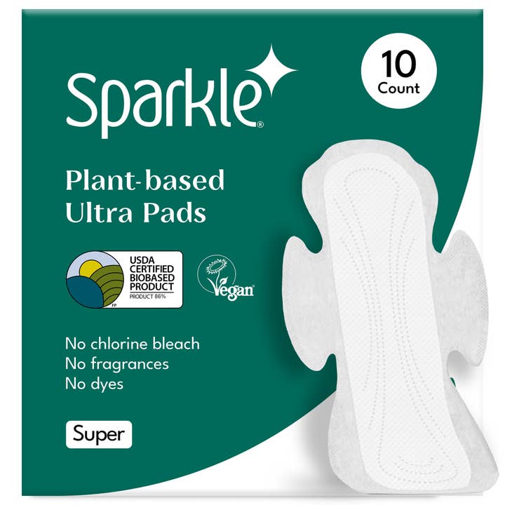Sparkle Plantaardige Ultra Dunne Maandverbanden - Super 10st - Overdag voor wholesale door Sparkle