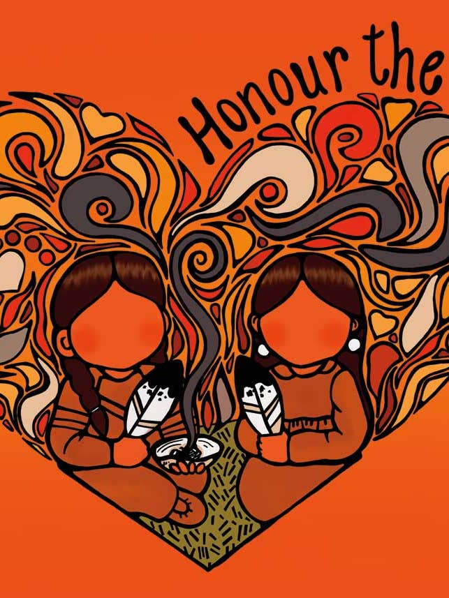 Honour The Children By Artist Jackie Traverse for wholesale by Indigenous Puzzles and Art