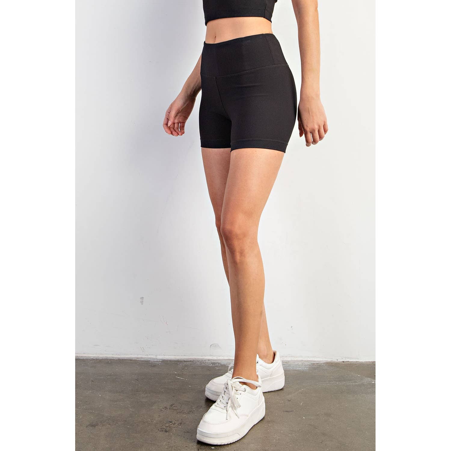 Rae Mode - Wholesale Athletic Shorts - Women's - NYLON RIB BIKER PANT WITH SIDE POCKETS35