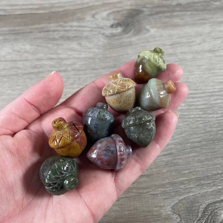 Keystone Crystals - Wholesale Spiritual Stone/Crystal - Gemstone Acorn Figurine for Spring or Autumn Decor7
