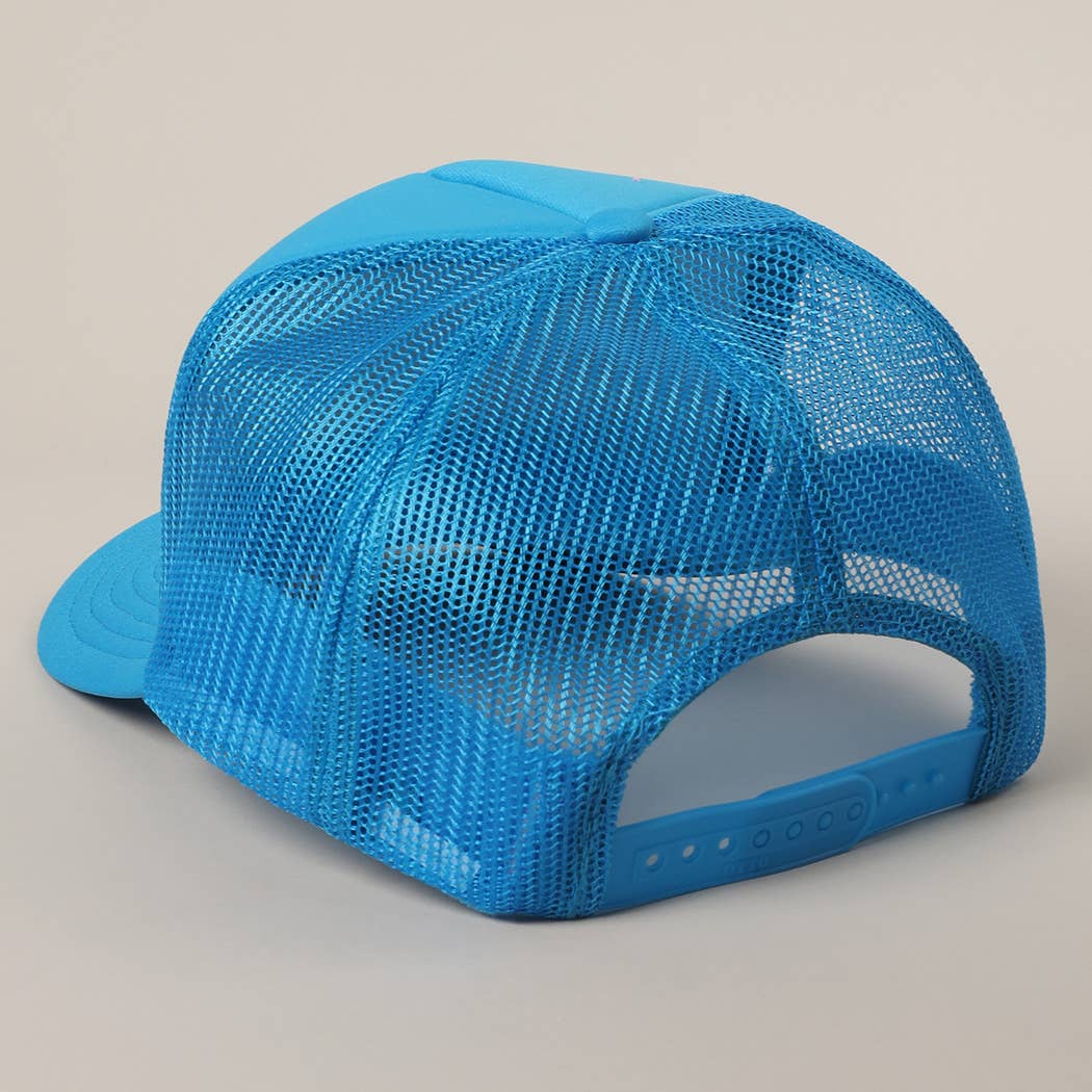 Fashion City – wholesale Trucker hat – Unisex – Salty Text Printed Mesh Back Foam Trucker Hat10