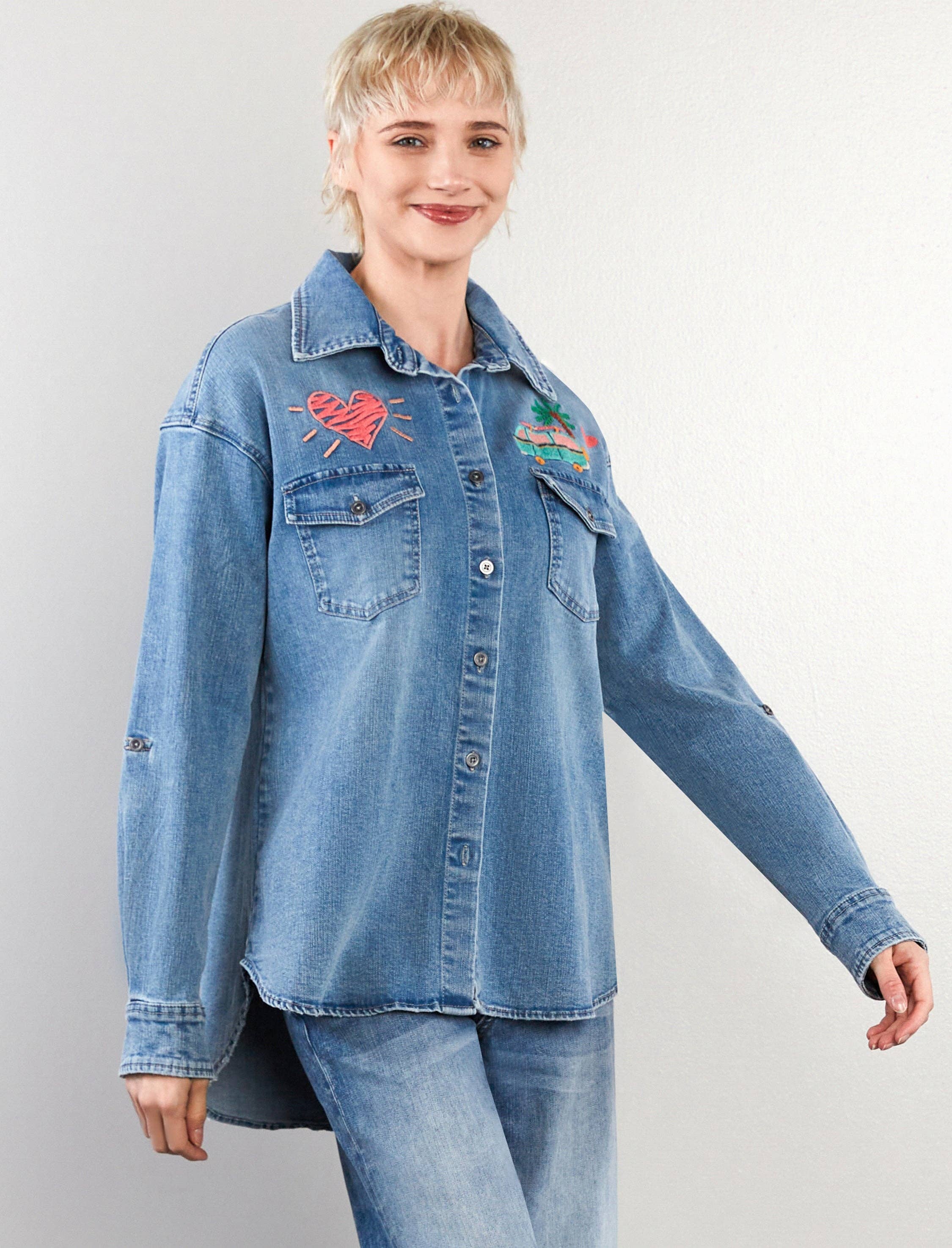 Denim Weekend Warrior Shirt for wholesale on Faire3