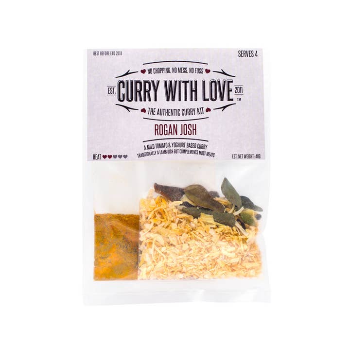 Curry with Love - Wholesale Dried spice mix - Rogan Josh Curry Kit - Mild Heat