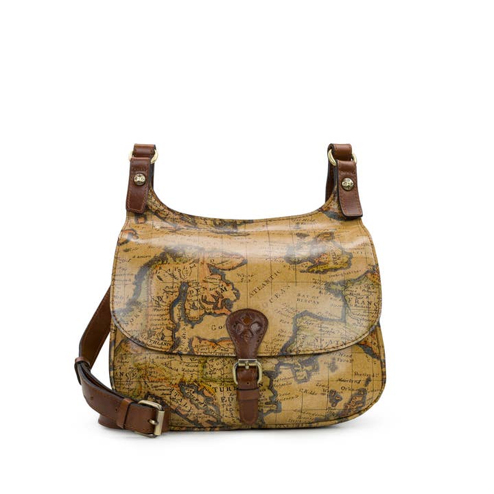 Patricia Nash - Wholesale Crossbody Bag - Women's - Patricia Nash London Saddle Bag - European Map