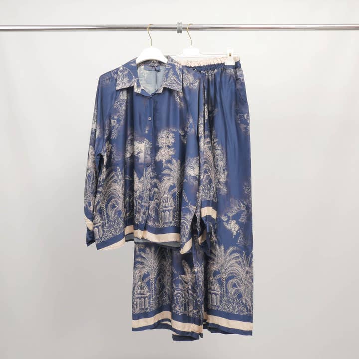 Cecile Wang - Wholesale Pants - Women's - Fluid jungle print trousers in viscose and silk – KD6637VS-44