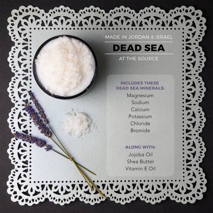 Lovery - Wholesale Body Scrub/Exfoliant - Dead Sea Salt Scrub - Handmade Exfoliating Scrub, 600 Grams