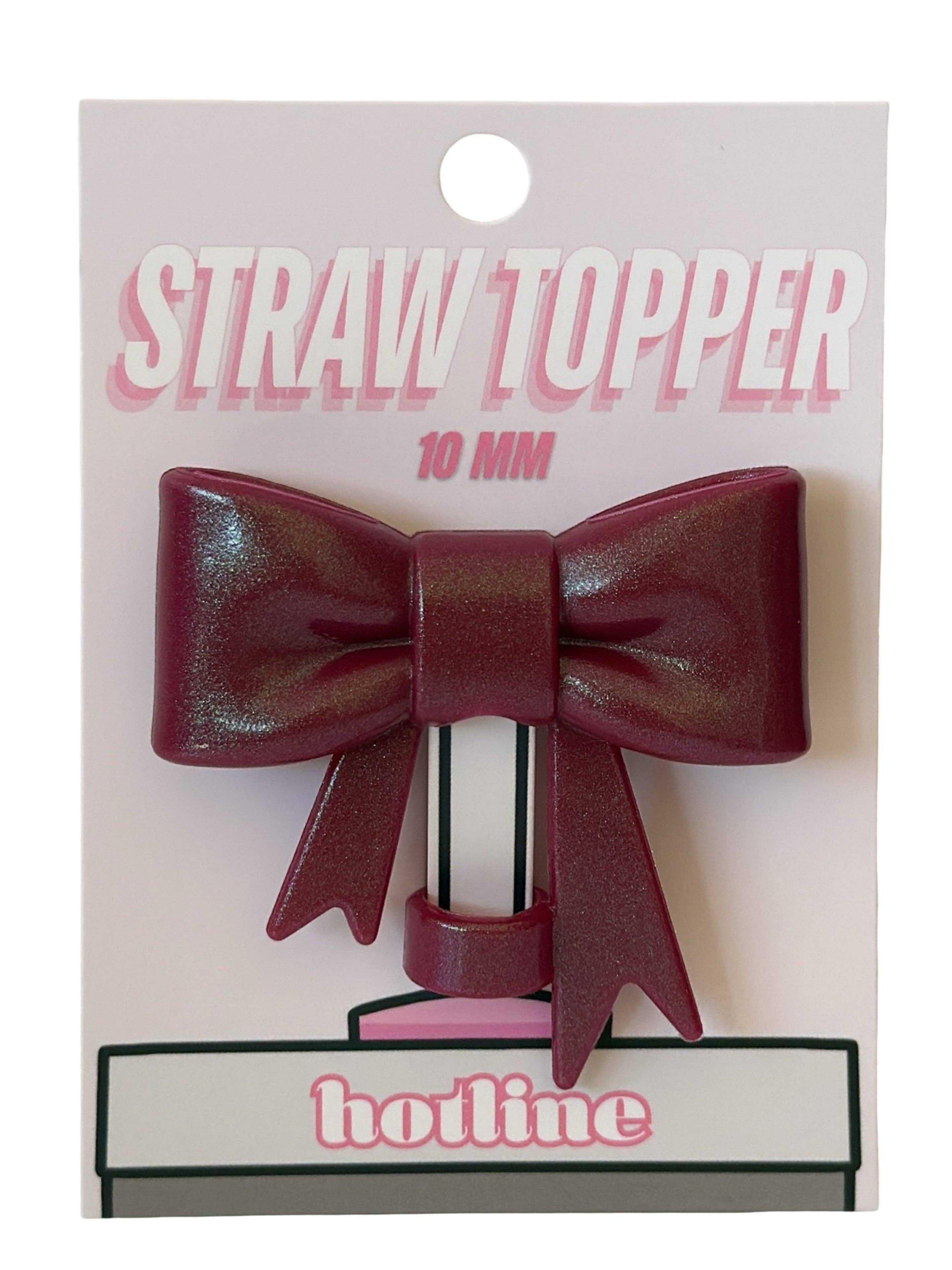 Shop Hotline - Wholesale Drink Topper - Large Bow Straw Toppers17
