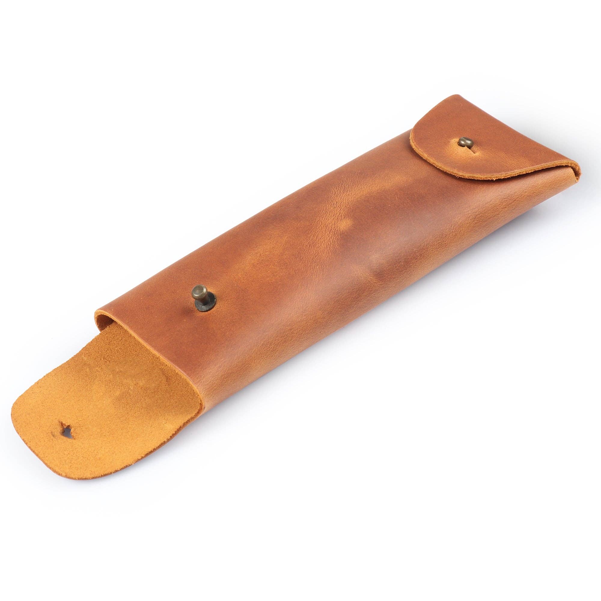 Londo – wholesale Pen & pencil holder – Londo Top Grain Leather Pen Case with Metal Snap Fastener, Pencil Pouch Stationery Bag22