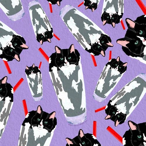 “Drink Your Big Black Cow” Art Print for wholesale by Big Bad Mullet