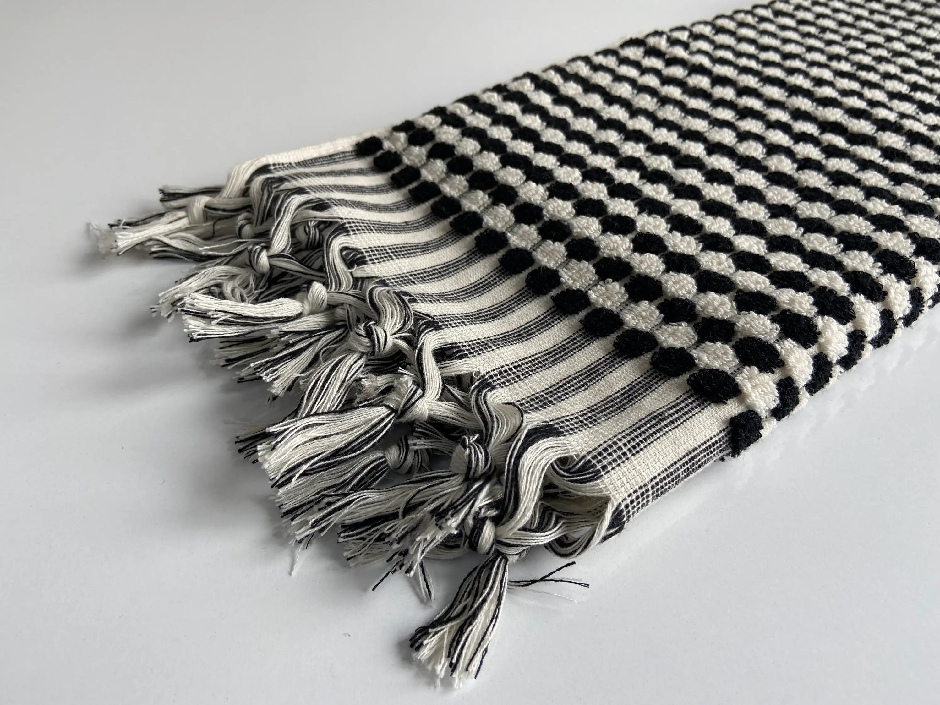 YURTLUS – Großhandel Händehandtücher – Organic Bubble Series — Handtuch 18x 37, weiches, dickes Handtuch, Küchentuch — Schwarz3