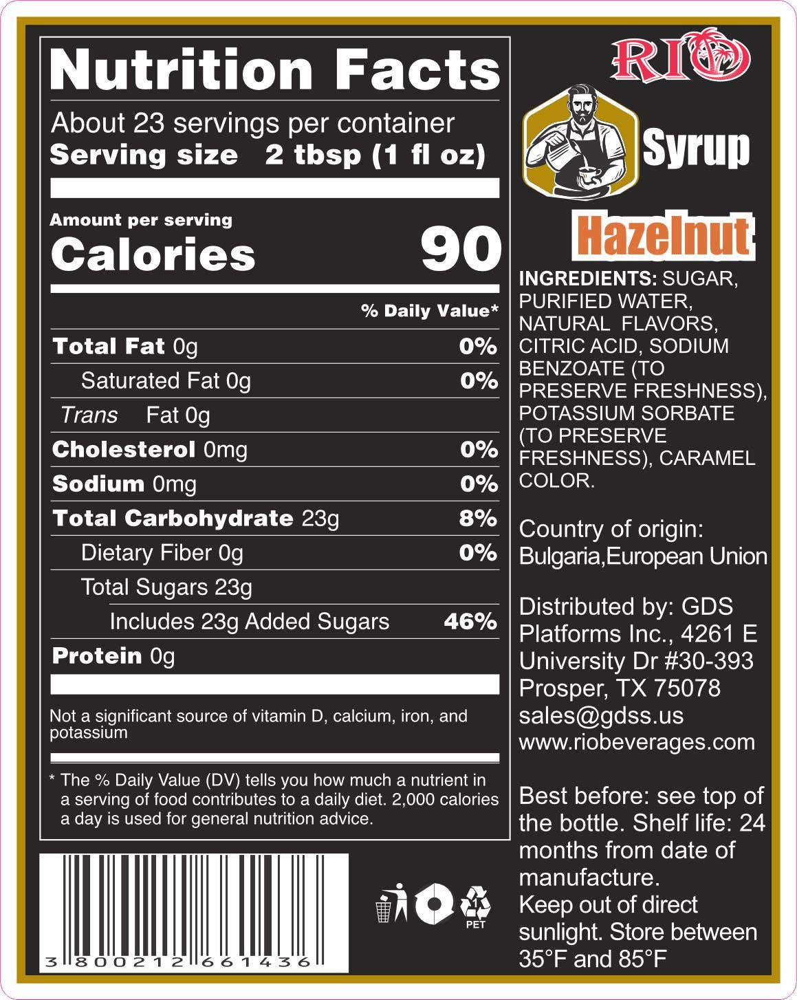 RIO - Vendita all'ingrosso Sciroppi aromatizzati - Sciroppo di caffè alla nocciola4
