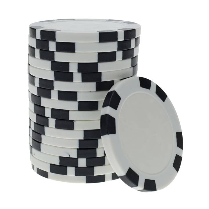 Jeu de 25 jetons de poker en argile à 8 bandes WE Games pour la vente par Wood Expressions