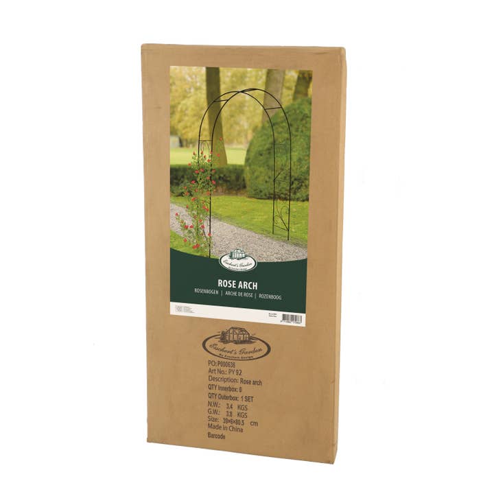 Esschert Design USA - Wholesale Outdoor Ornament/Decor - Rose Scroll Arch, Metal2