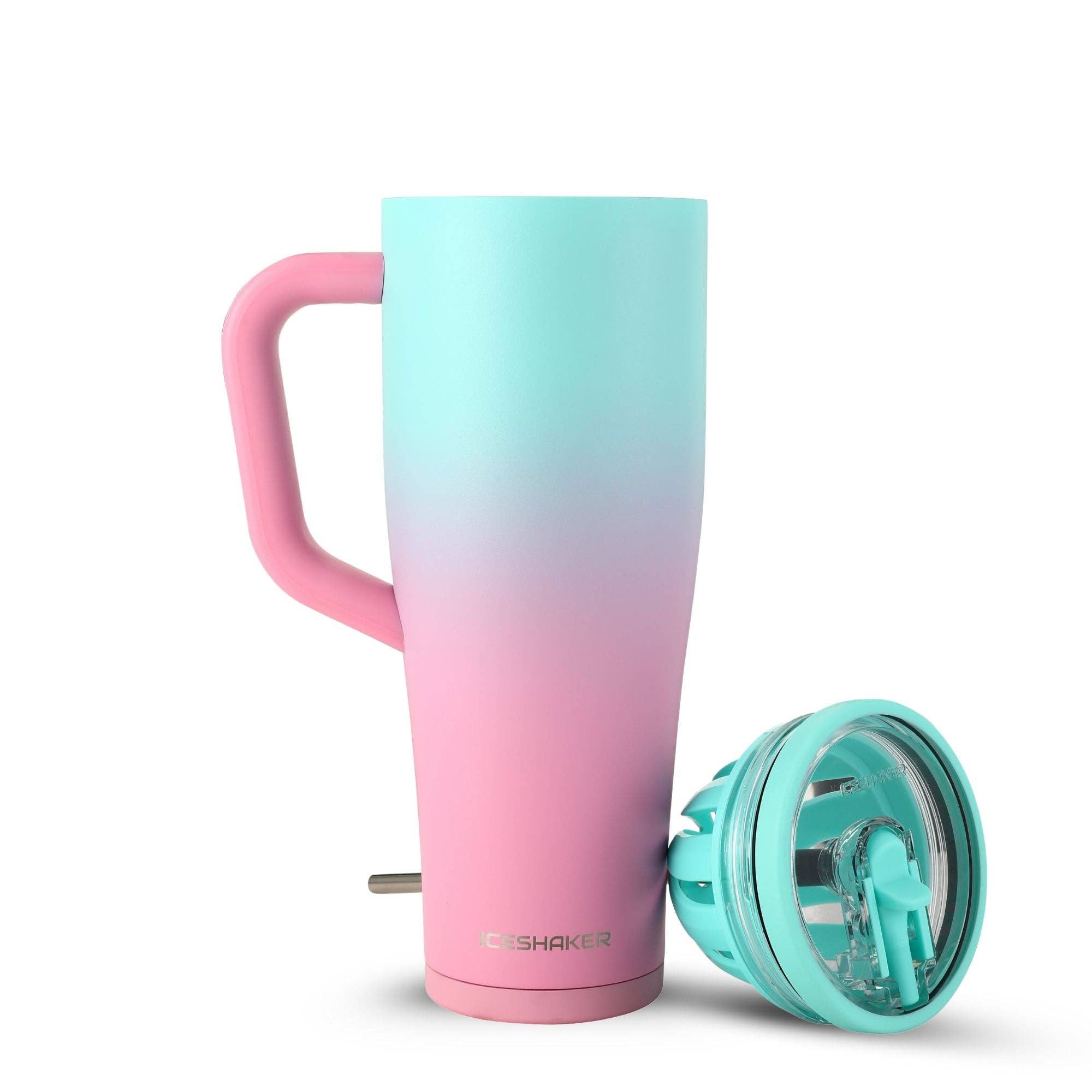 Ice Shaker - Vendita all'ingrosso Bicchiere/tazza termica - Borraccia Shaker Serie Legend 40oz - Menta Rosa Ombre3