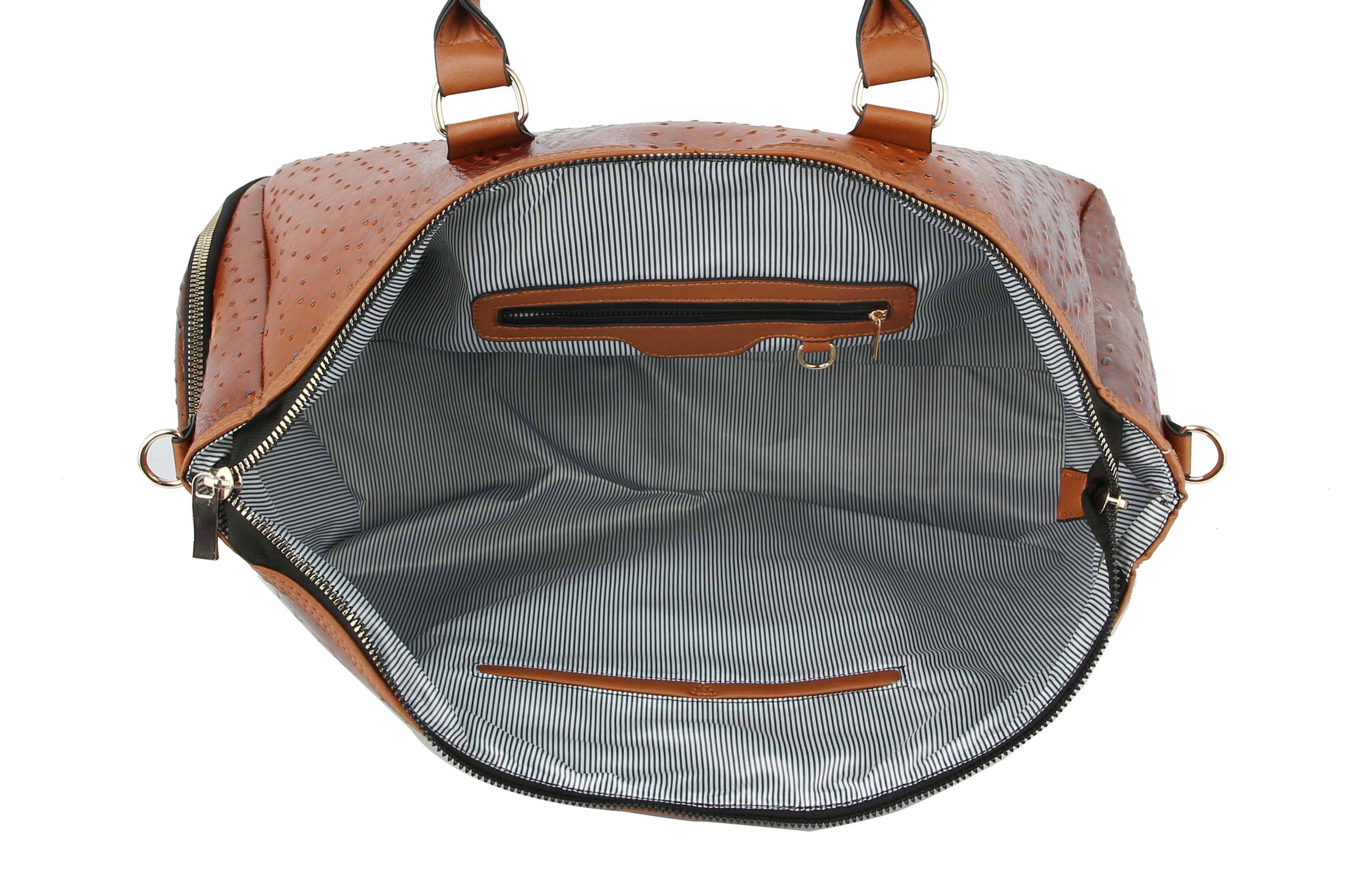 Handbag Express - Wholesale Weekender Bag - Women's - Croc Embossed Rhinestone Bee Weekender5