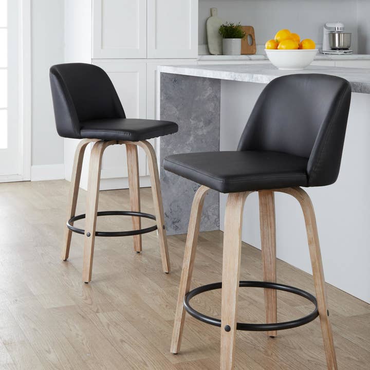 LumiSource and Grandview Gallery - Wholesale Stool - Toriano 26" Fixed Height Counter Stool Q - Set of 2129