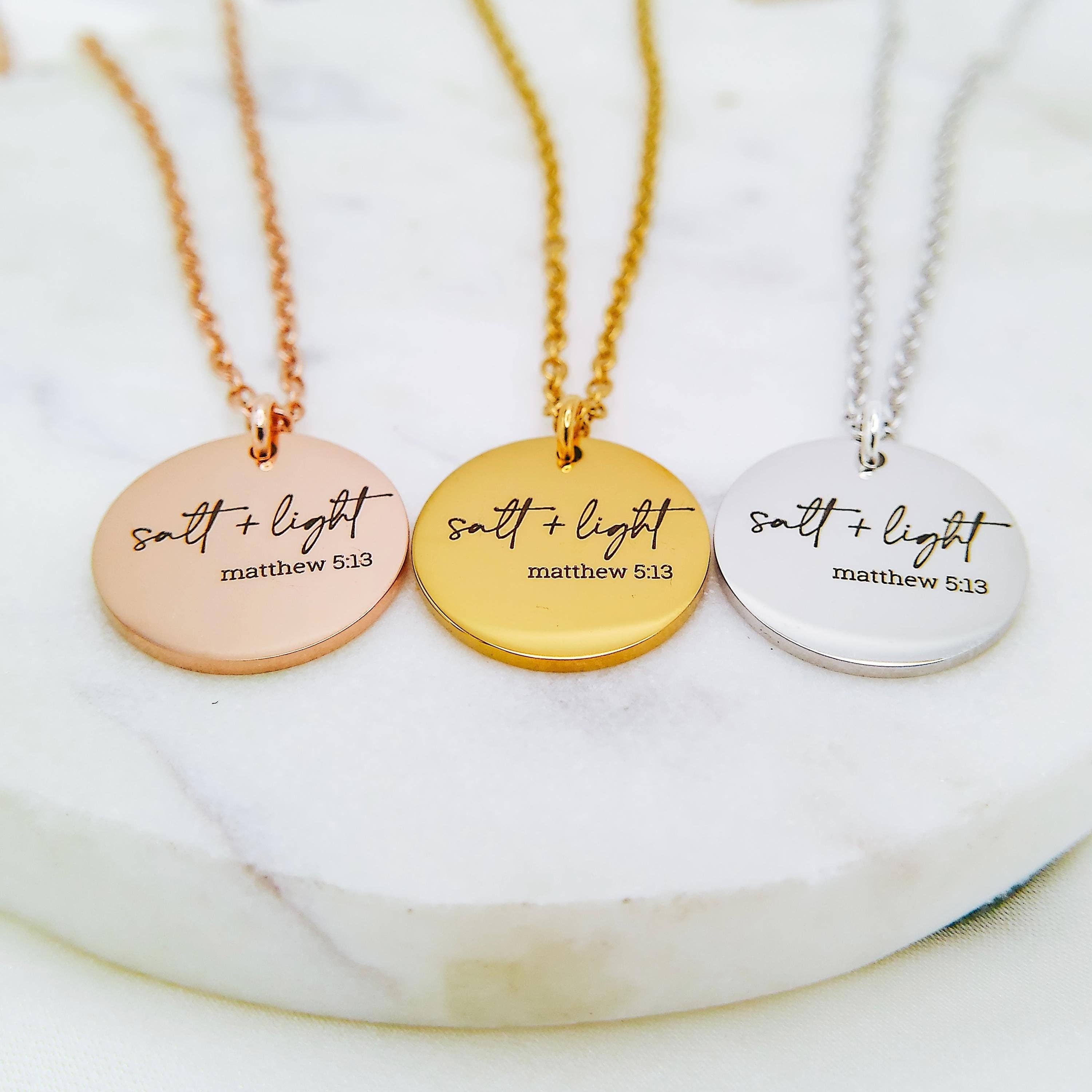 Avy + Tay - Vendita all'ingrosso Collana con ciondolo/pendaglio - COLLANA SALE + LUCE MATTEO 5:134