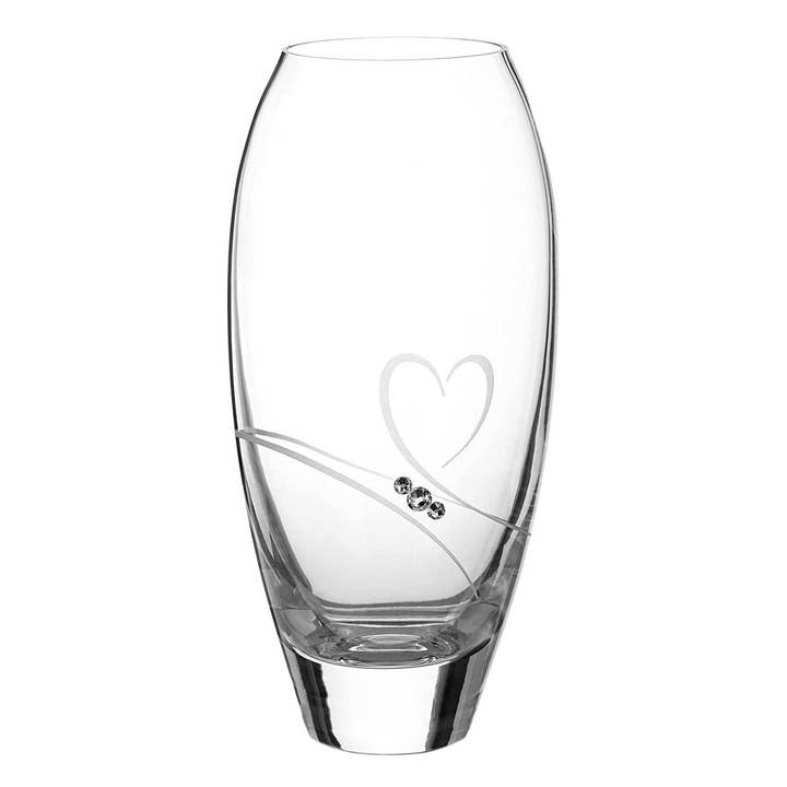 Vaso Romance Bud ornato con cristalli Swarovski, 18 cm per la vendita all'ingrosso da parte di DIAMANTE