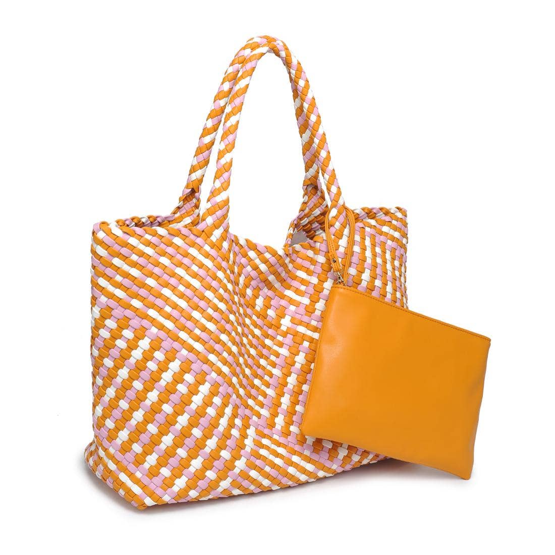 Moda Luxe - Vendita all'ingrosso Borsa tote - Donna - Borsa tote intrecciata in pelle vegana Solana93