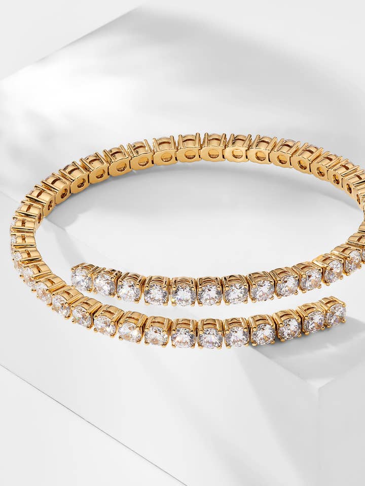 MATCHPOINT 4MM WRAP CZ BRACELET for wholesale by NADRI