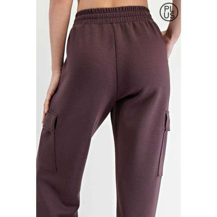Rae Mode - Wholesale Athletic Pants - Women's - PLUS SIZE MODAL SCUBA CARGO JOGGER PANT39
