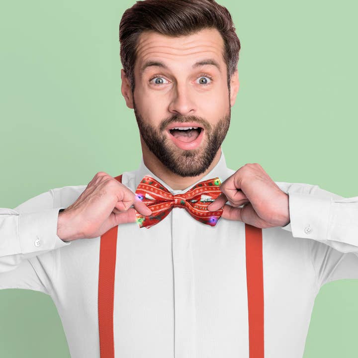 DM Merchandising - Wholesale Gag Gift/Novelty Gift - Lotsa LITES! Flashing Holiday Bowtie