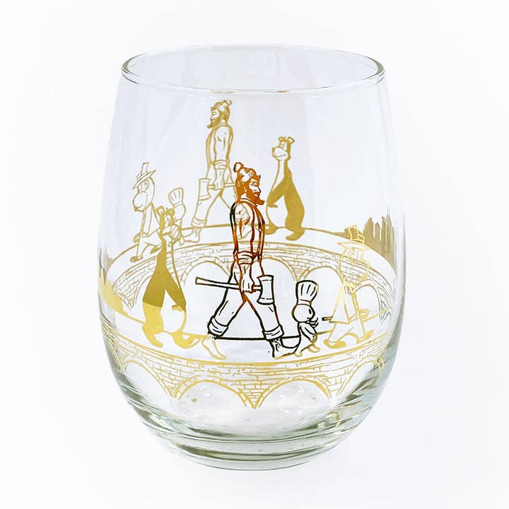 Verre à vin en aluminium doré MN Abbey Road pour la vente par Adam Turman Artwork Co
