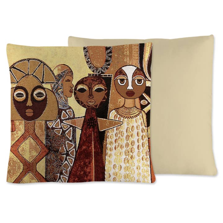 Woven Cushion Cover Windows 2 Africa for wholesale by Shades of Color, LLC