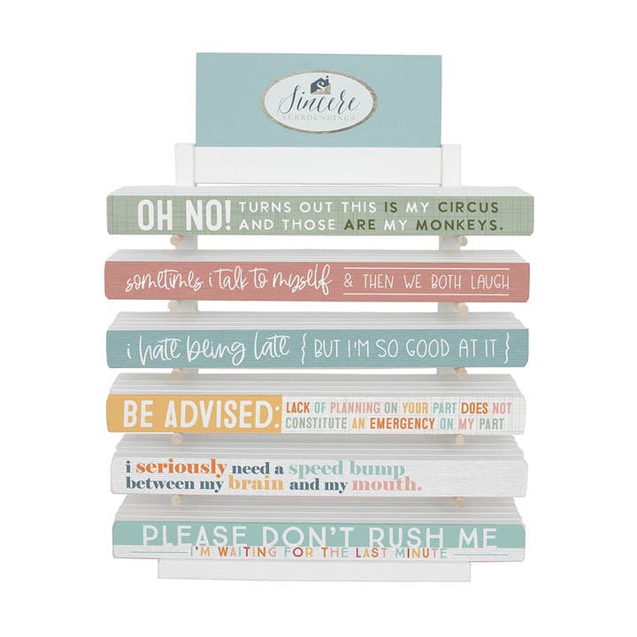 Ensemble d'affichage Dose d'humour Talking Stick 2025 - Ensembles pour la vente par Sincere Surroundings
