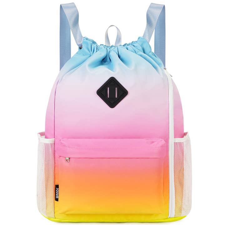 wandf - Wholesale Backpack - Women's - WANDF Gym Sports Drawstring Backpack with Shoes Compartment102