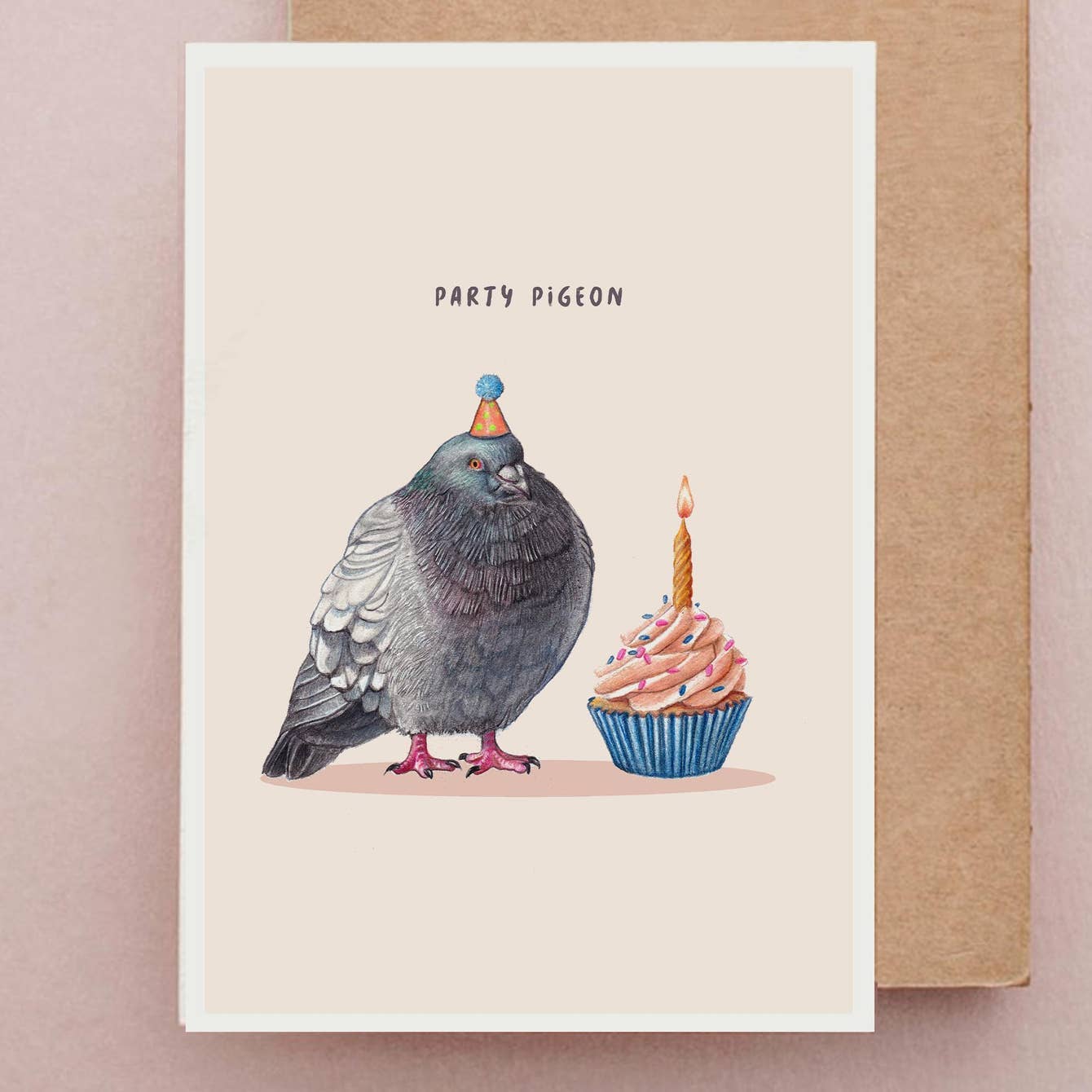 Beth Goodwin Designs – wholesale Birthday card – Party Pigeon  | Funny Birthday Card | Greetings Cards1