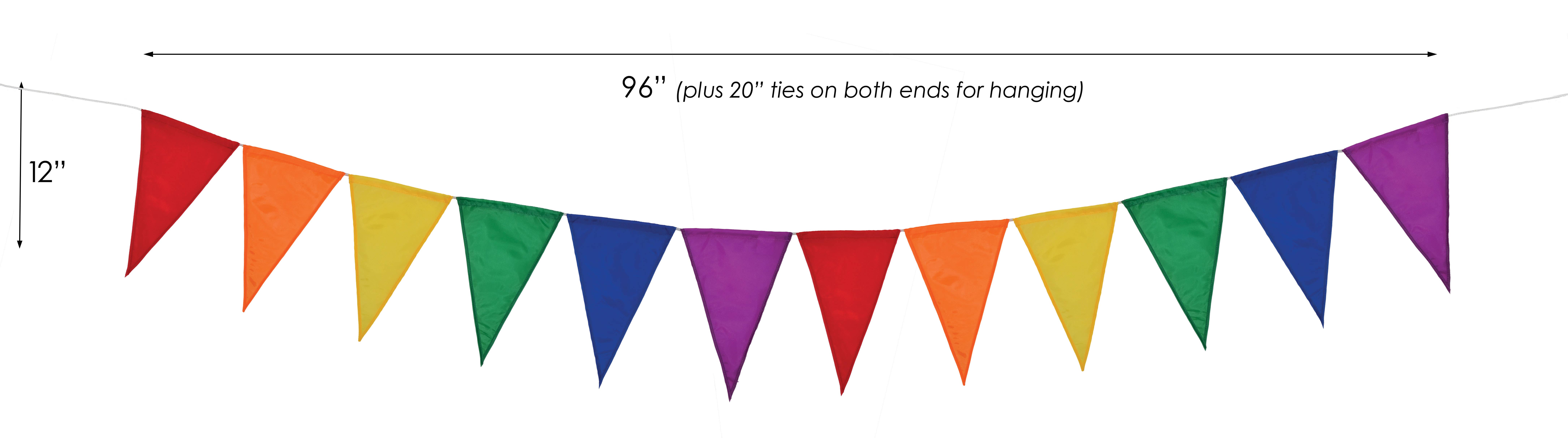 In the Breeze, LLC. - Wholesale Bunting/Garland - Rainbow Festive Pennant String1