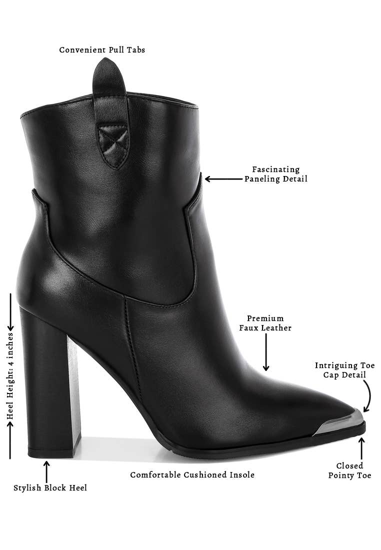 Rag Company - Wholesale Booties - Women's - Hatter Pointed Toe Faux Leather Boots14